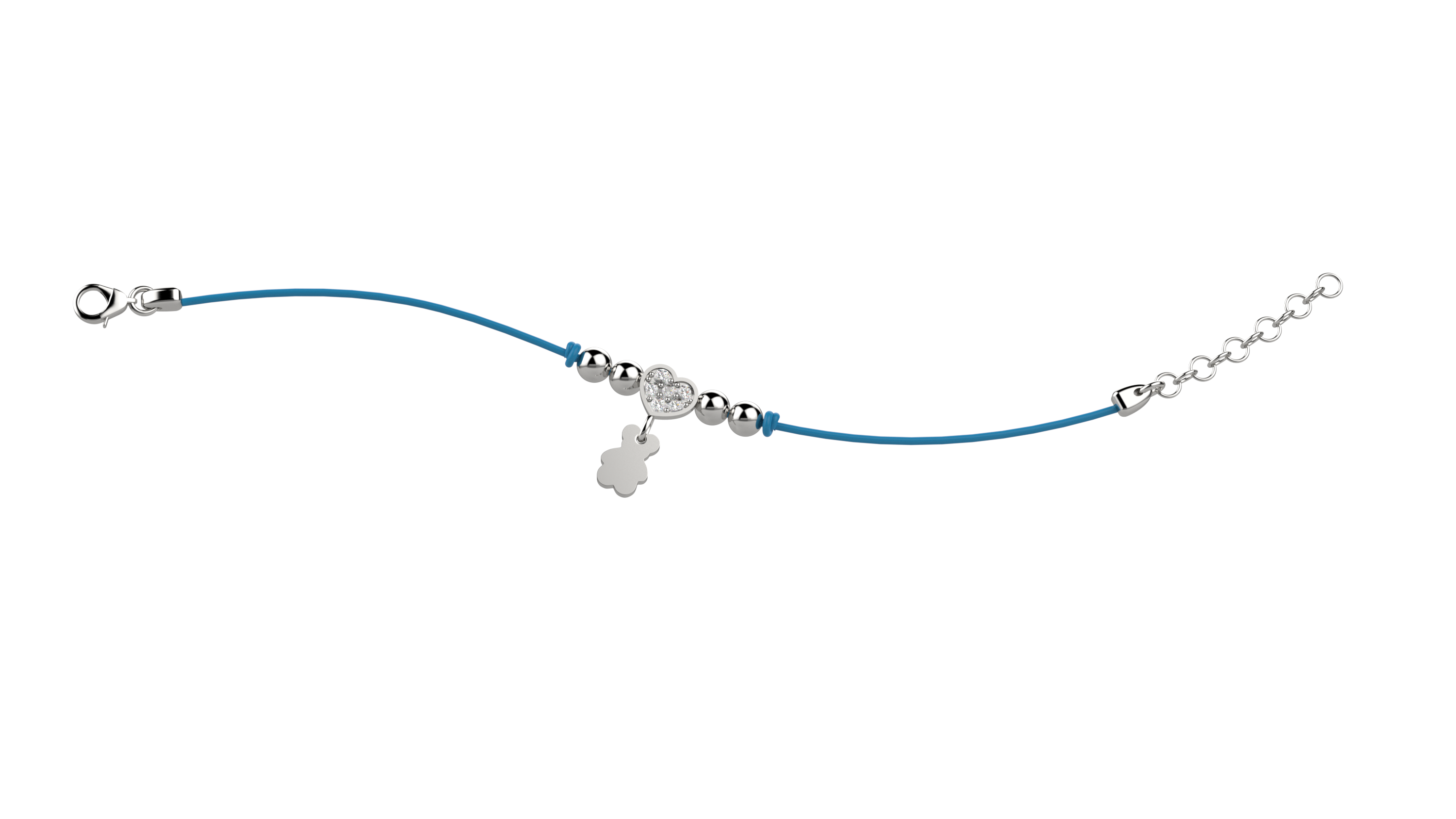 nanan-bijou-bracciale-argento-cuore-brillantini-laccio-azzurro image 2