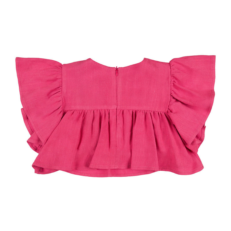 nanan-top-misto-lino-bimba-con-zip-posteriore image 2