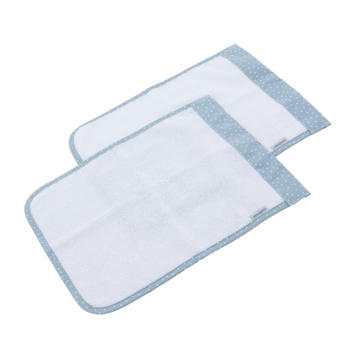 cambrass-set-2-asciugamani-neonato-forest-azzurro-25x35-cm-in-tencel image 2