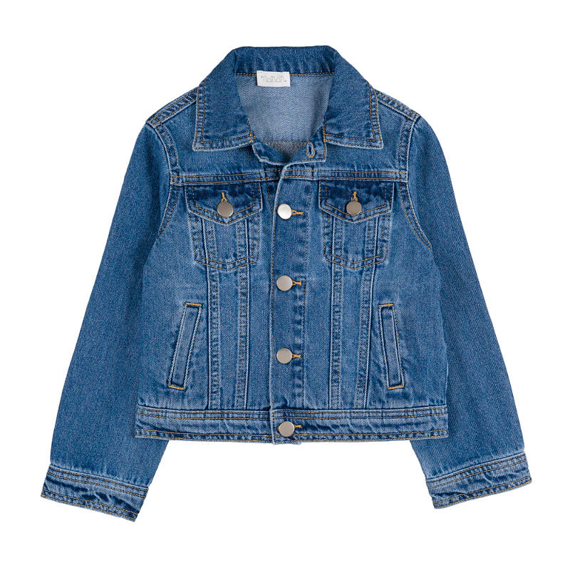 nanan-giacchino-in-denim-blu-classico-bimba image 1