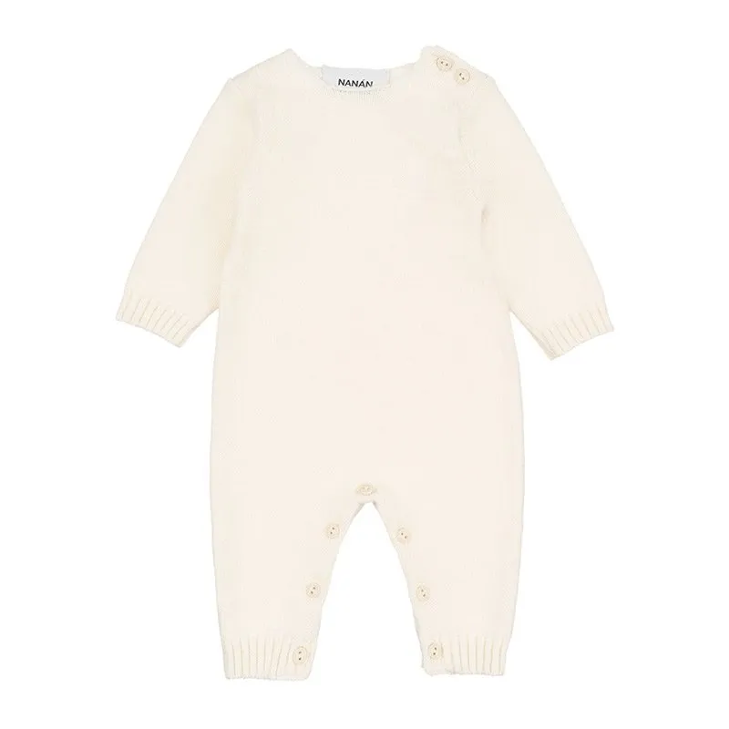 nanan-tutina-neonato-in-cashmere-panna-con-orsetto image 1