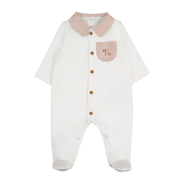 nanan-tutina-off-white-jersey-con-taschina-vichy-marrone image 1
