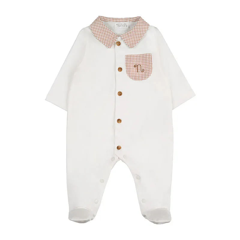 nanan-tutina-off-white-jersey-con-taschina-vichy-marrone image 1