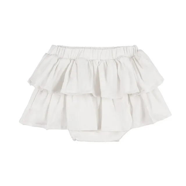 nanan-gonna-culotte-off-white-con-balze-neonata image 1