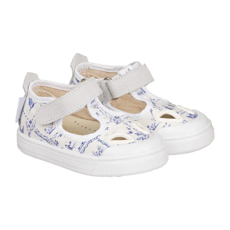 nanan-sandalino-bimba-allover-jungle-blu-con-strappo image 1