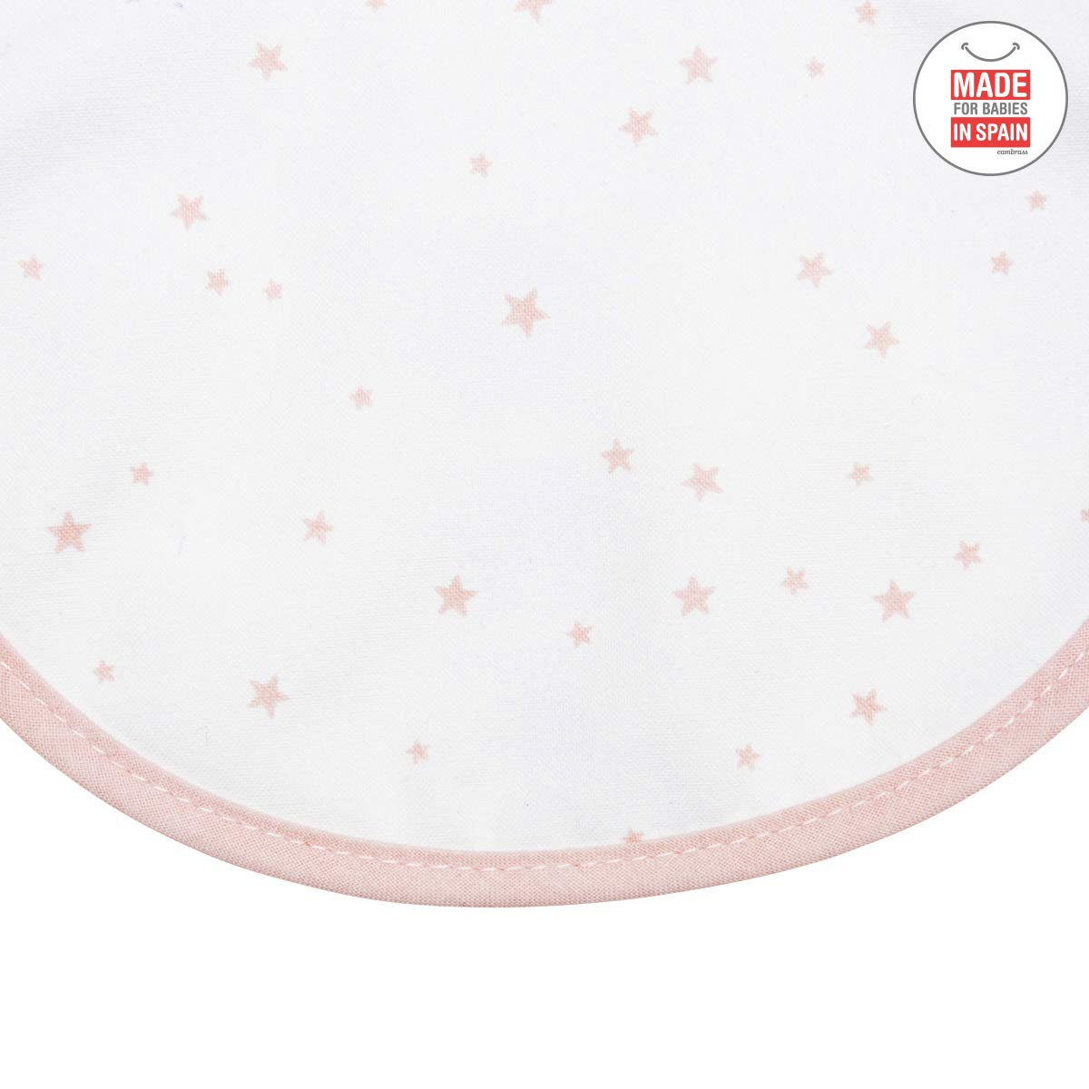 cambrass-43359-bavetta-rotonda-velcro-astra-rosa-star-16x19-cm-bavaglino image 3