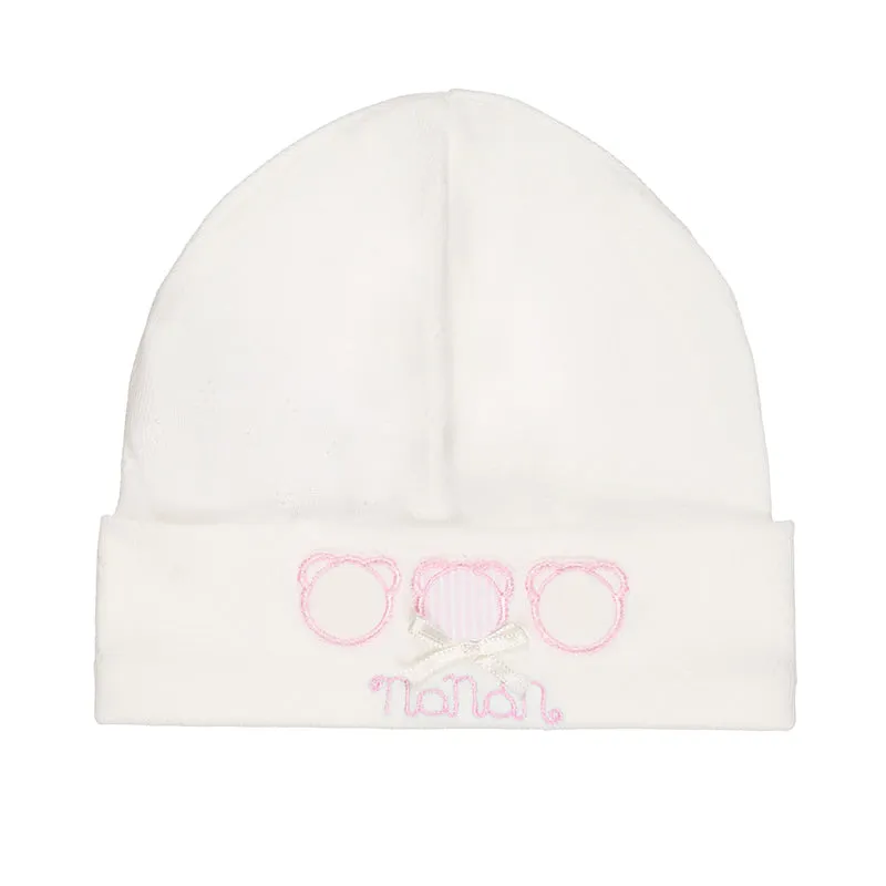 nanan-berretta-organic-rosa-cappello-neonata-cotone-bio image 1