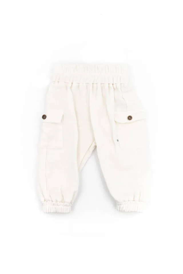 bamboom-pantalone-con-tasche-laterali-bianco-61 image 1