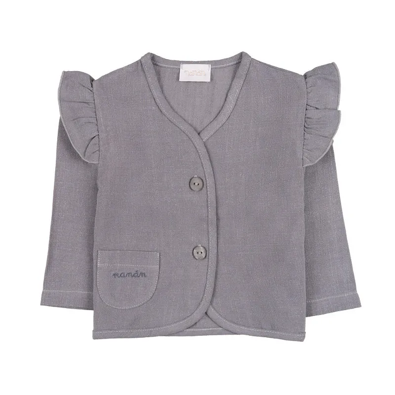 nanan-cardigan-bimba-grigio-in-lino-con-frappe image 1