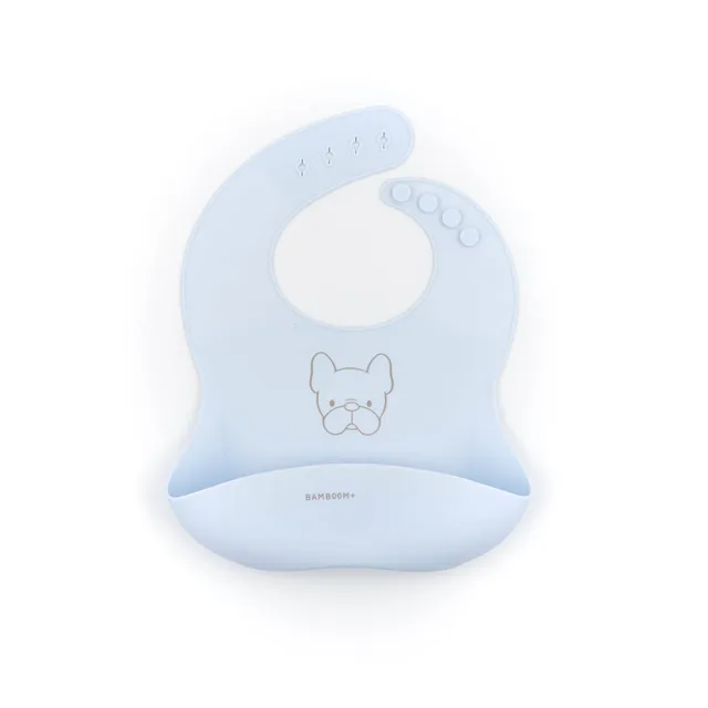 bamboom-bib-in-silicone-con-tasca-azzurro-03 image 1