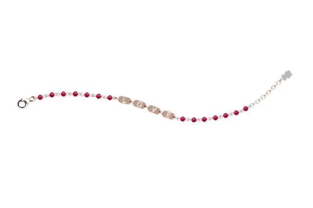 nanan-bracciale-argento-925-love-rosso image 1