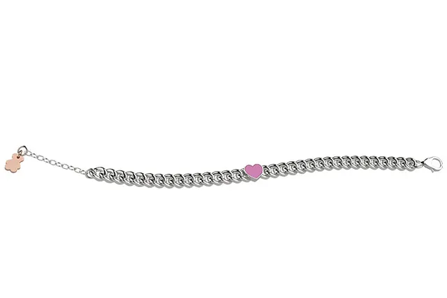 nanan-bijou-bracciale-catenina-con-cuore-argento-925 image 1