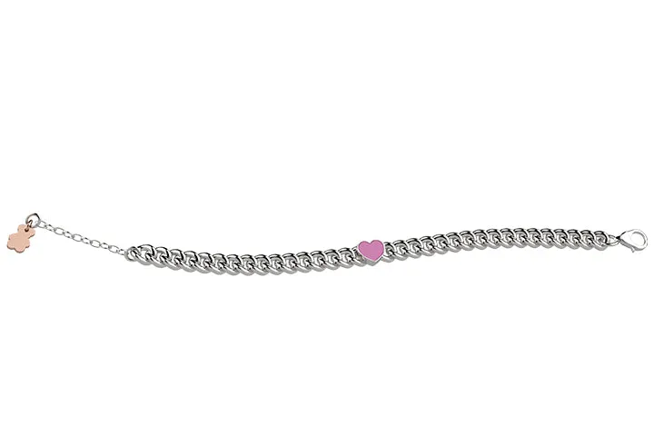 nanan-bijou-bracciale-catenina-con-cuore-argento-925 image 1