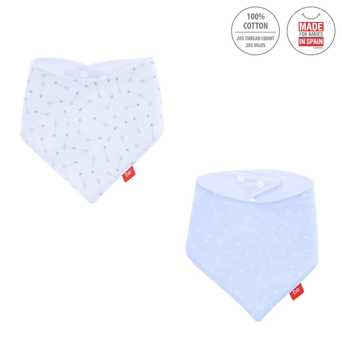 cambrass-be-bib-tri-pack-bavaglino-bandana-zoe-blue-38x18-cm image 2