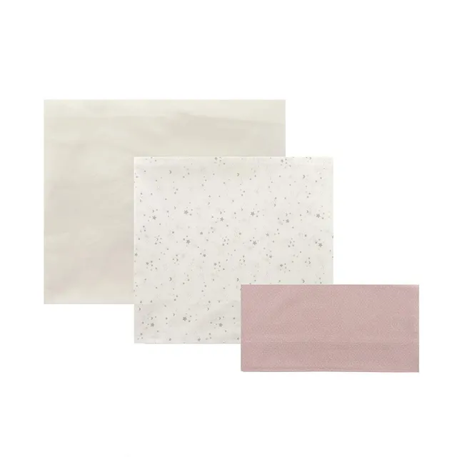 cambrass-set-3-pezzi-lenzuola-culla-80x120-cm-rosa-cielo image 1