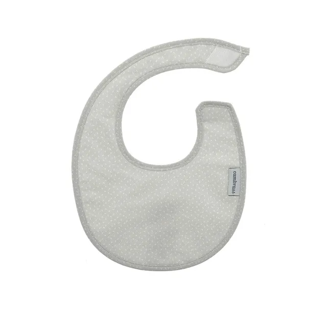 cambrass-bavaglino-tondo-velcro-grigio-cielo-16x19-cm image 1
