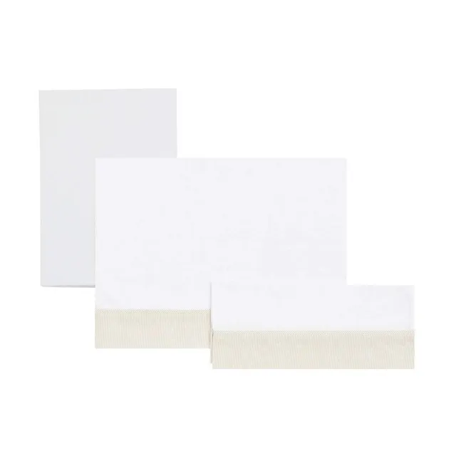 cambrass-set-lenzuola-lettino-3-pz-120x180-cm-beige-per-culle-70-cm image 1