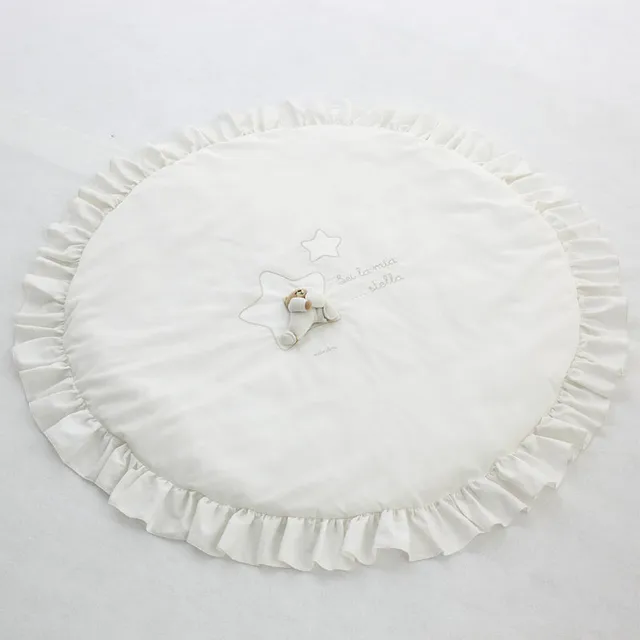 nanan-tappeto-bianco-tato-100-cm-con-stelle image 1