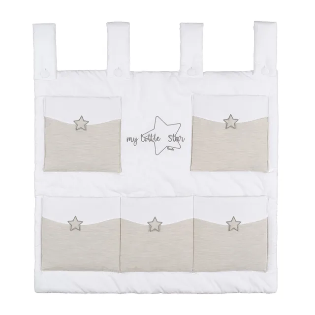 nanan-my-little-star-grigio-pannello-portaoggetti-cameretta image 1