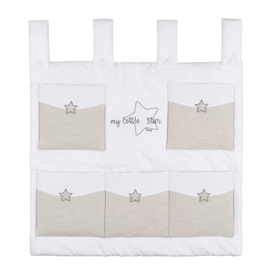 nanan-my-little-star-grigio-pannello-portaoggetti-cameretta image 1