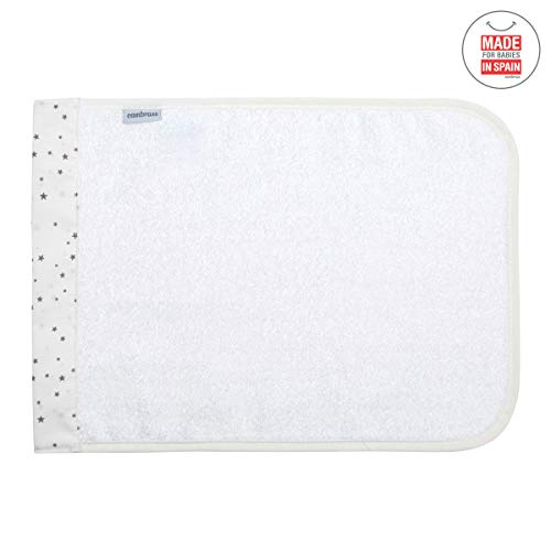 cambrass-43355-set-2-asciugamani-astra-grigio-25x35-cm-bavette-neonato-tencel image 8