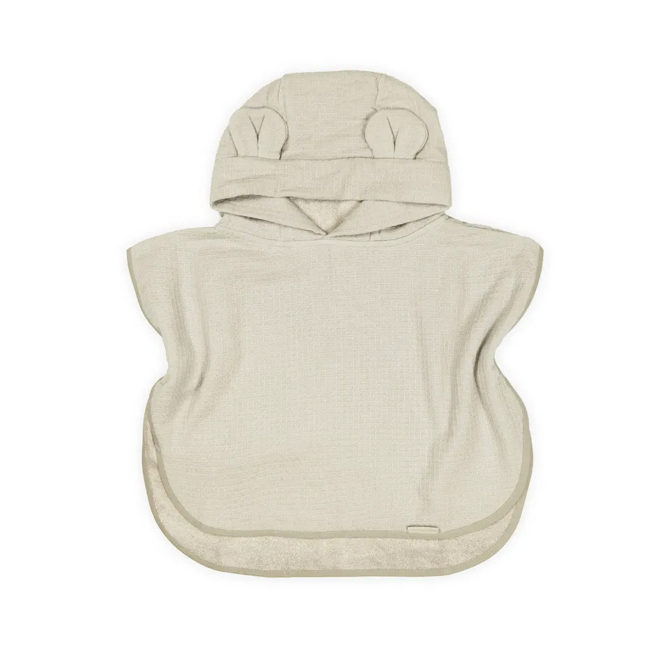 bamboom-poncho-waffle-sea-breeze-355-con-cappuccio image 1