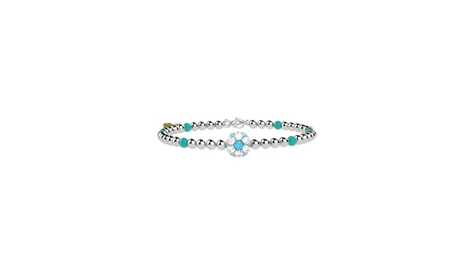 nanan-fiori-di-luce-bracciale-silver-pietra-azzurra-argento-925 image 1