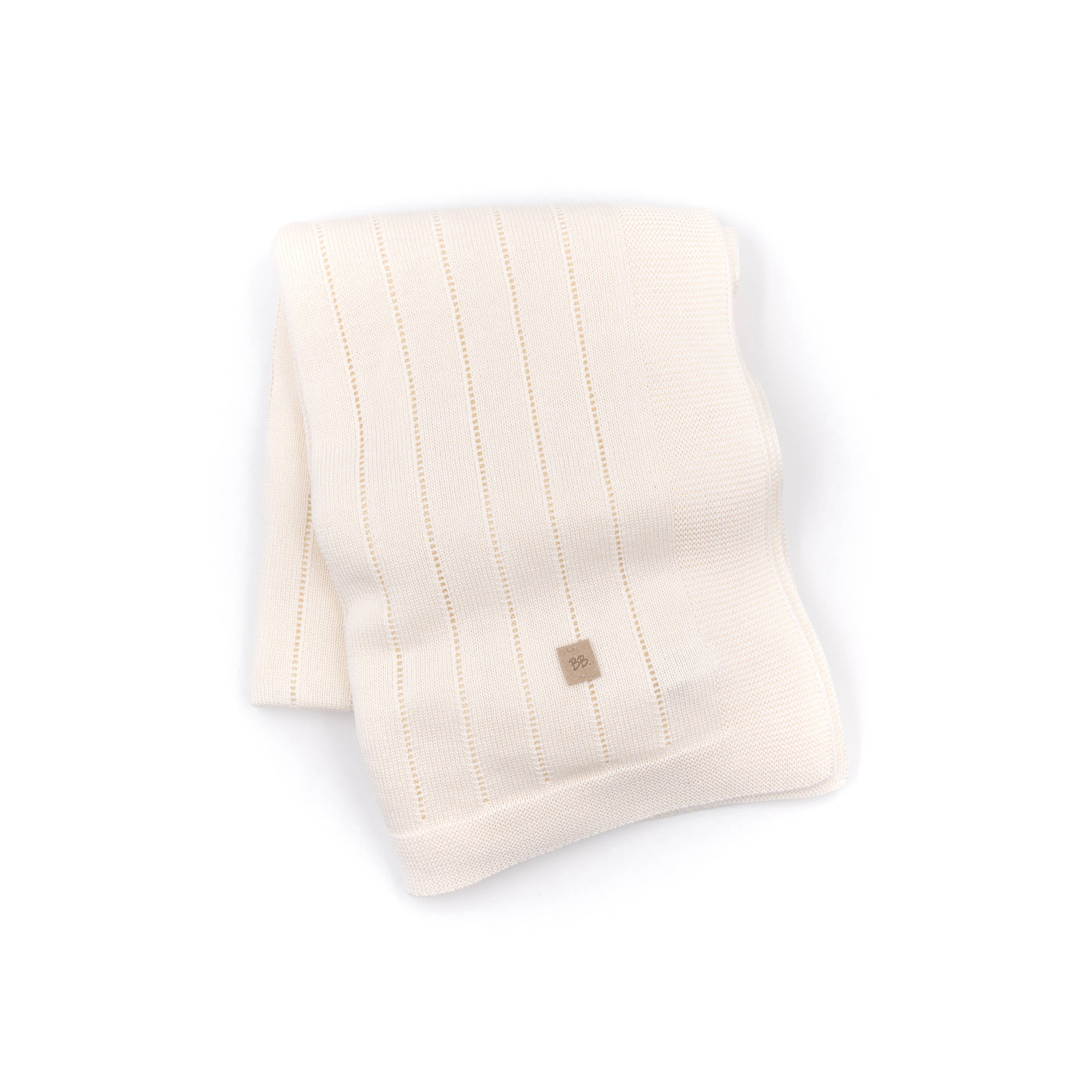 bamboom-copertina-righe-knitted-bianco-01 image 1