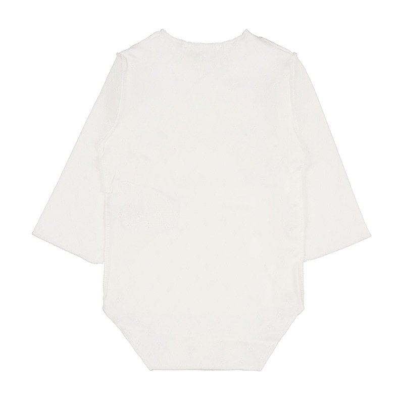 nanan-body-mezza-manica-panna-in-cotone-organico image 2