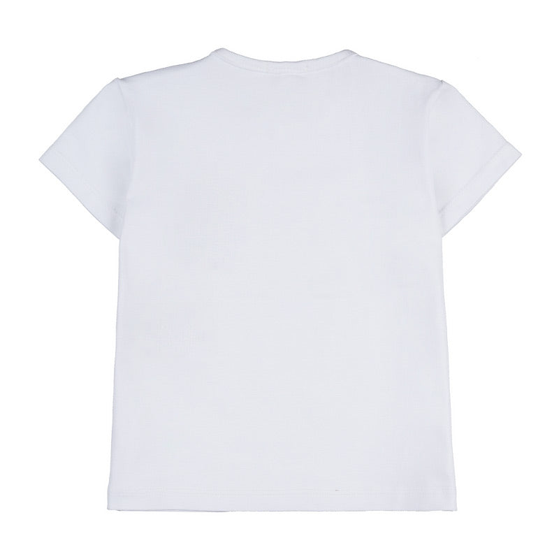 nanan-t-shirt-bianca-mezza-manica-con-ricamo-tartaruga-jersey image 2