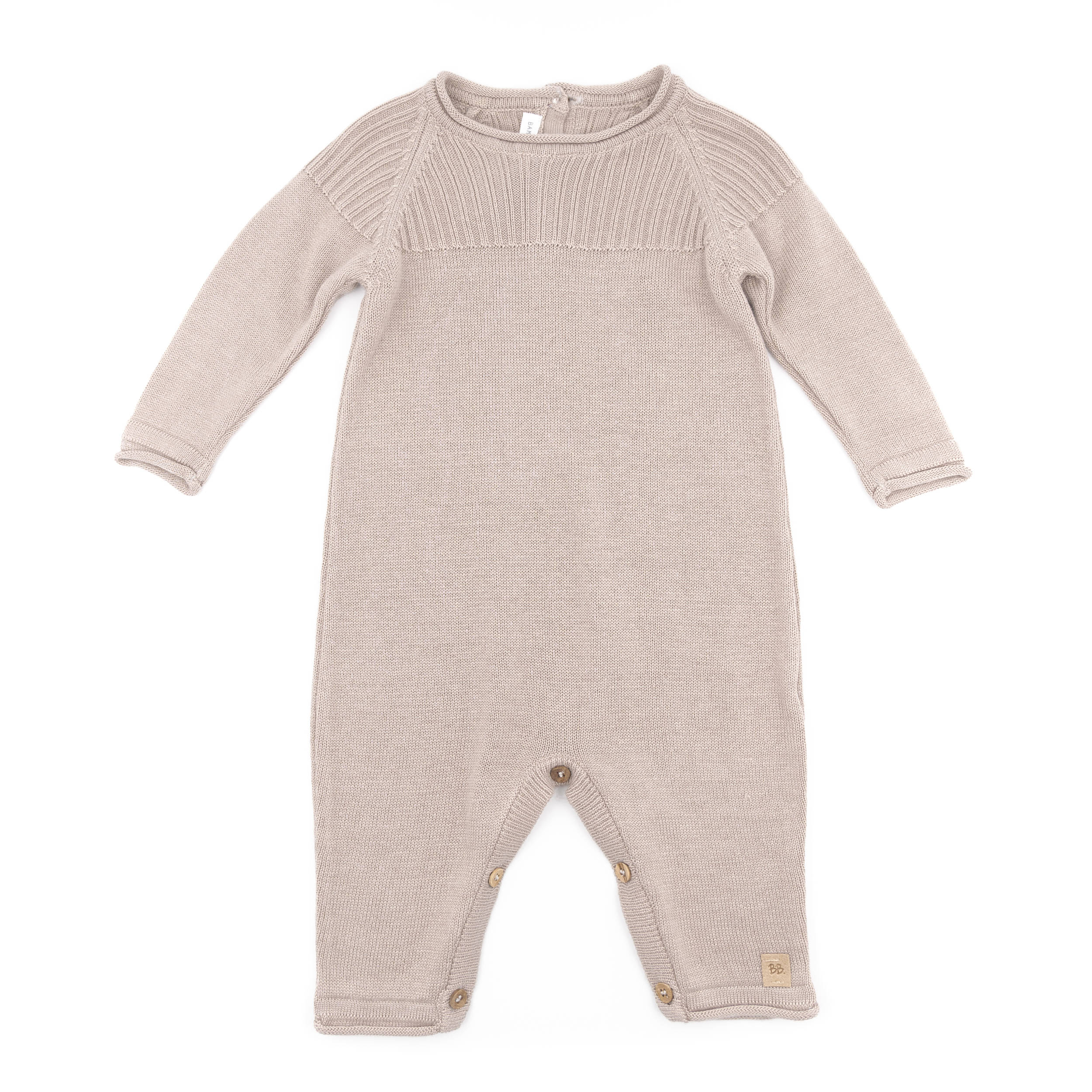 bamboom-tutina-neonato-knitted-apertura-dietro-cammello-33 image 1