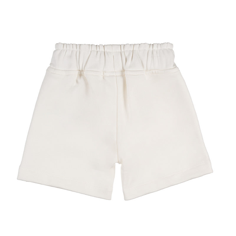 nanan-shorts-in-felpa-off-white-cotone-con-coulisse-e-tasche image 2