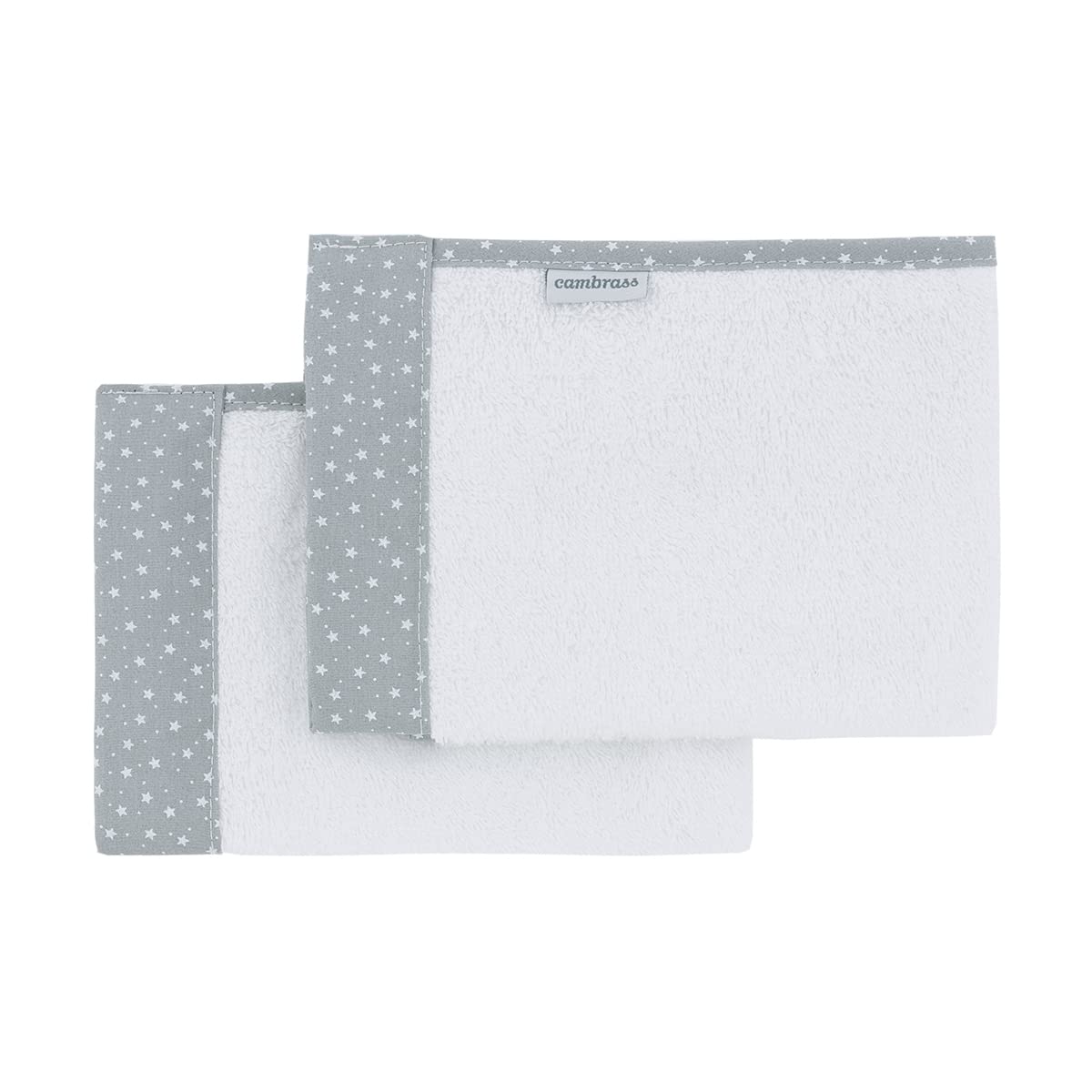 cambrass-set-2-asciugamani-neonato-forest-grigio-25x35-cm-in-tencel image 3
