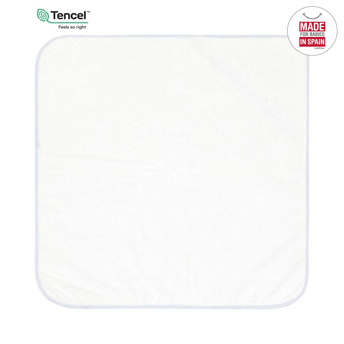cambrass-35002-accappatoio-neonato-80x80-cm-azzurro-star-in-tencel image 3