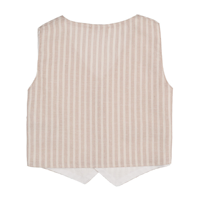 nanan-gilet-beige-in-lino-e-cotone-da-cerimonia image 2