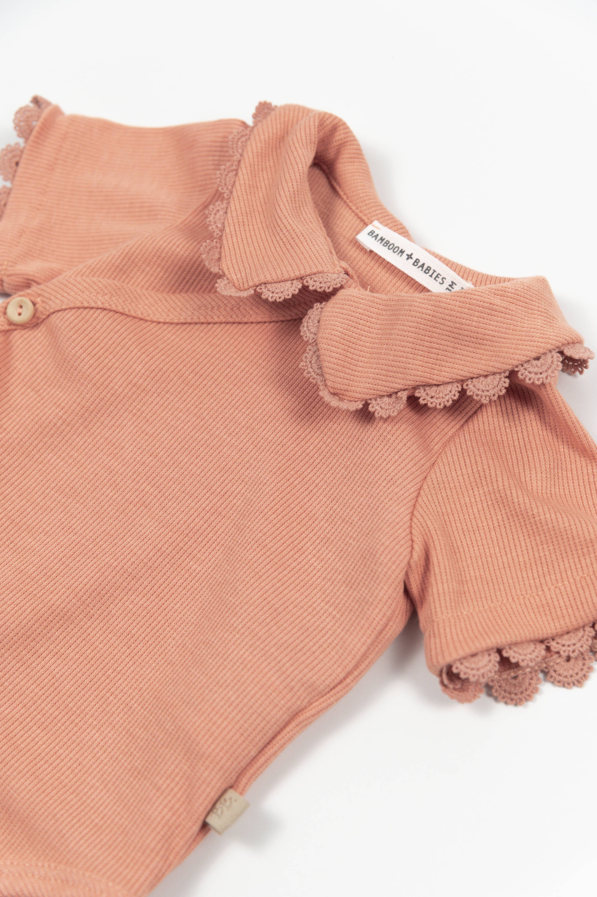 bamboom-body-con-colletto-embroidery-coral-276 image 3