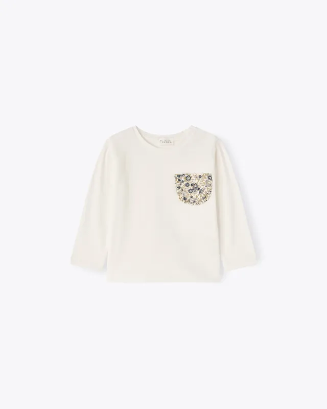 nanan-t-shirt-avorio-manica-lunga-jersey-taschino-fiorellini image 1