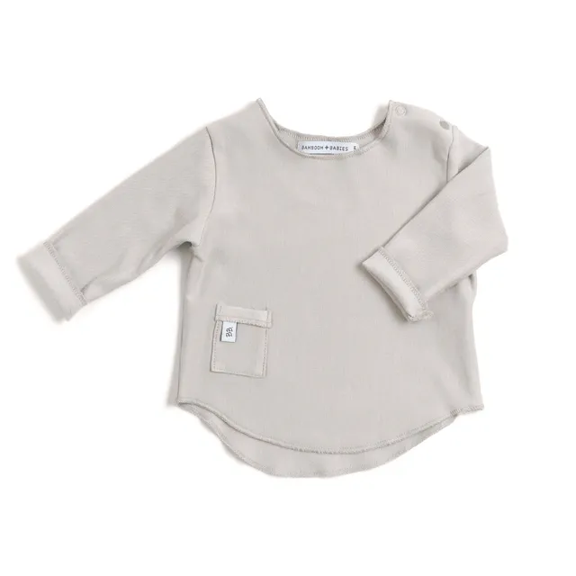 bamboom-maglia-manica-lunga-neonato-pure-sabbia-09 image 1