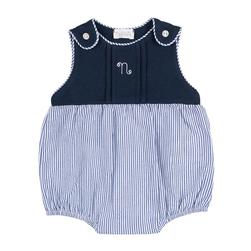 nanan-pagliaccetto-blu-jersey-cotone-colletto-righe image 2