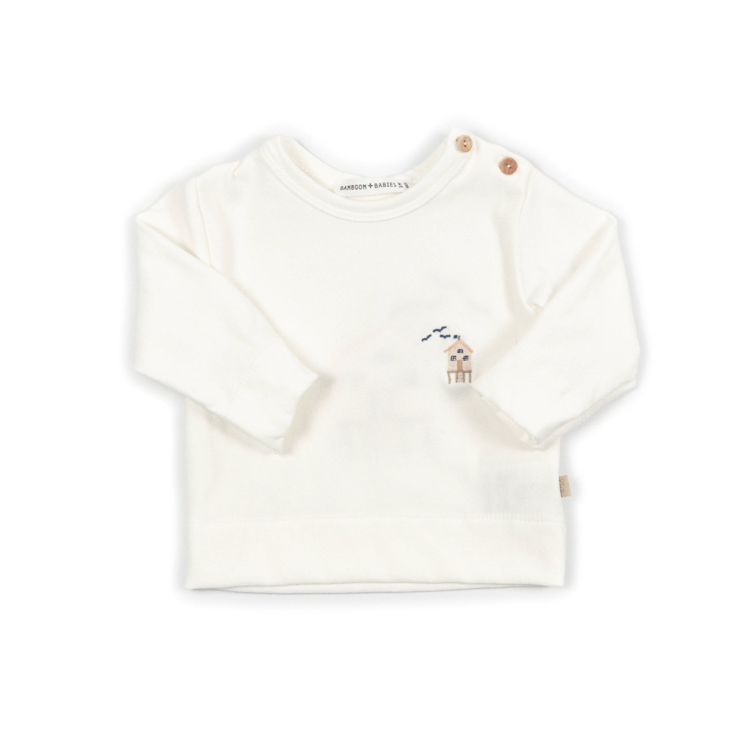 bamboom-maglia-manica-lunga-ricamo-surf-house-offwhite-111 image 1