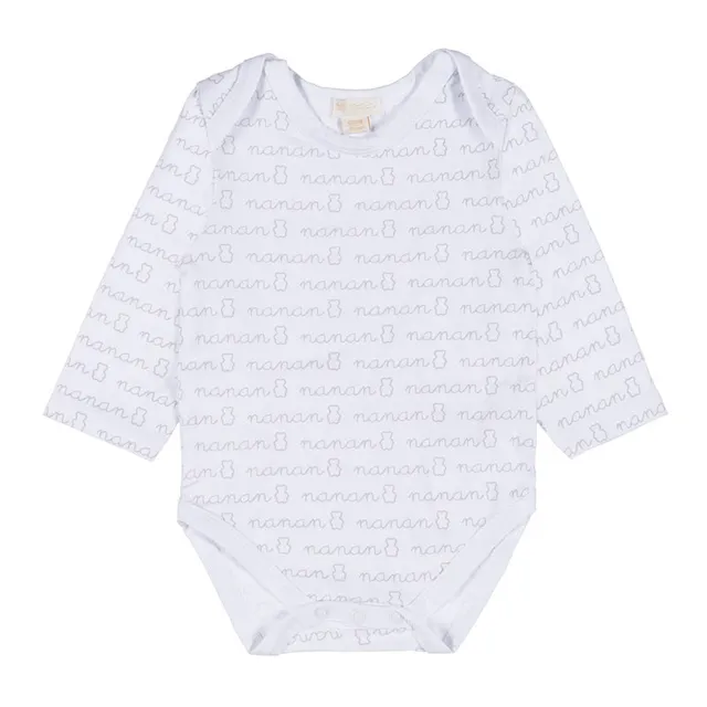 nanan-body-bianco-manica-lunga-neonato image 1