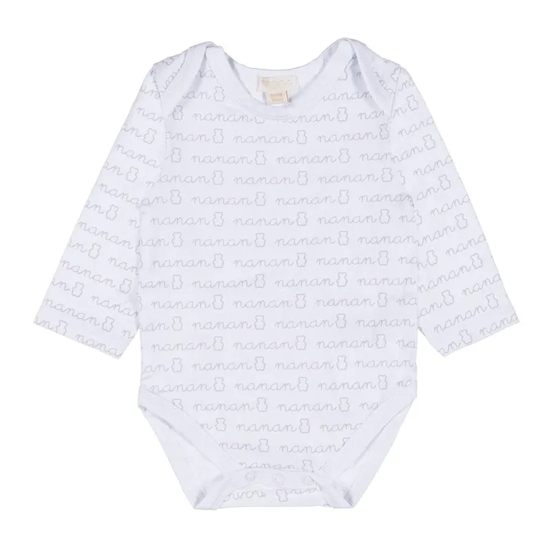 nanan-body-bianco-manica-lunga-neonato image 1
