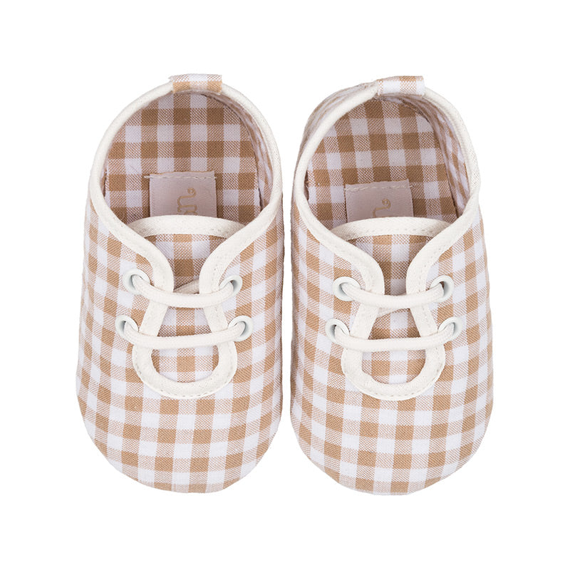 nanan-sneakers-cerimonia-bimba-a-quadretti-beige image 3