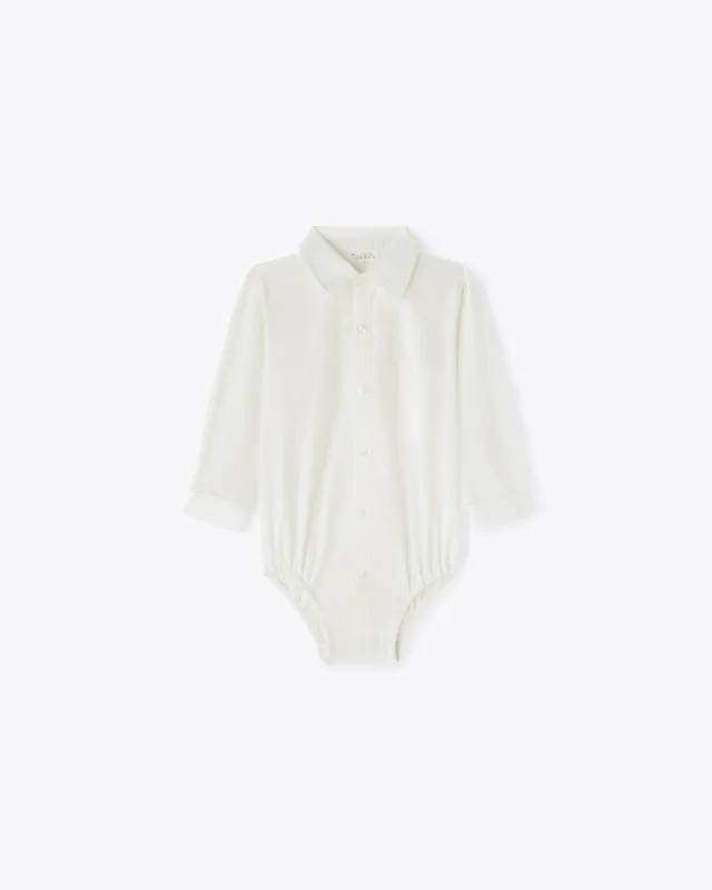 nanan-body-camicia-avorio-in-popeline image 1