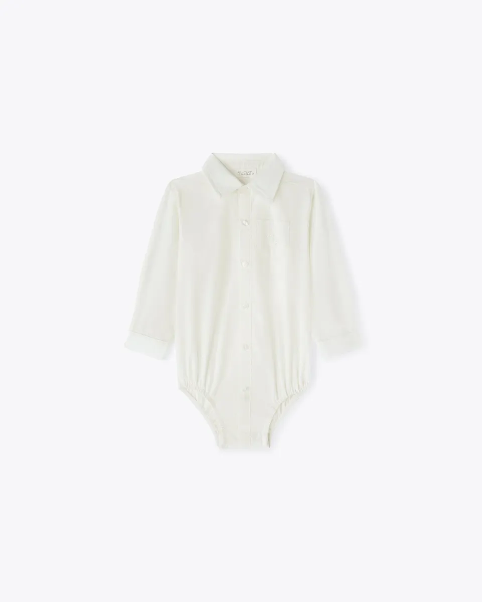 nanan-body-camicia-avorio-in-popeline image 1