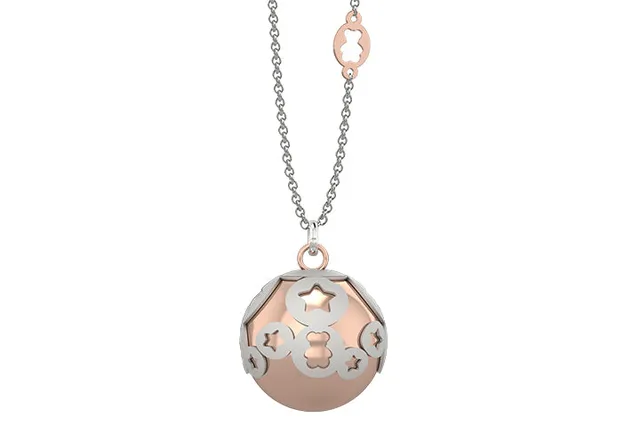 nanan-pendente-argento-925-con-boule-dorata-e-stelle image 1