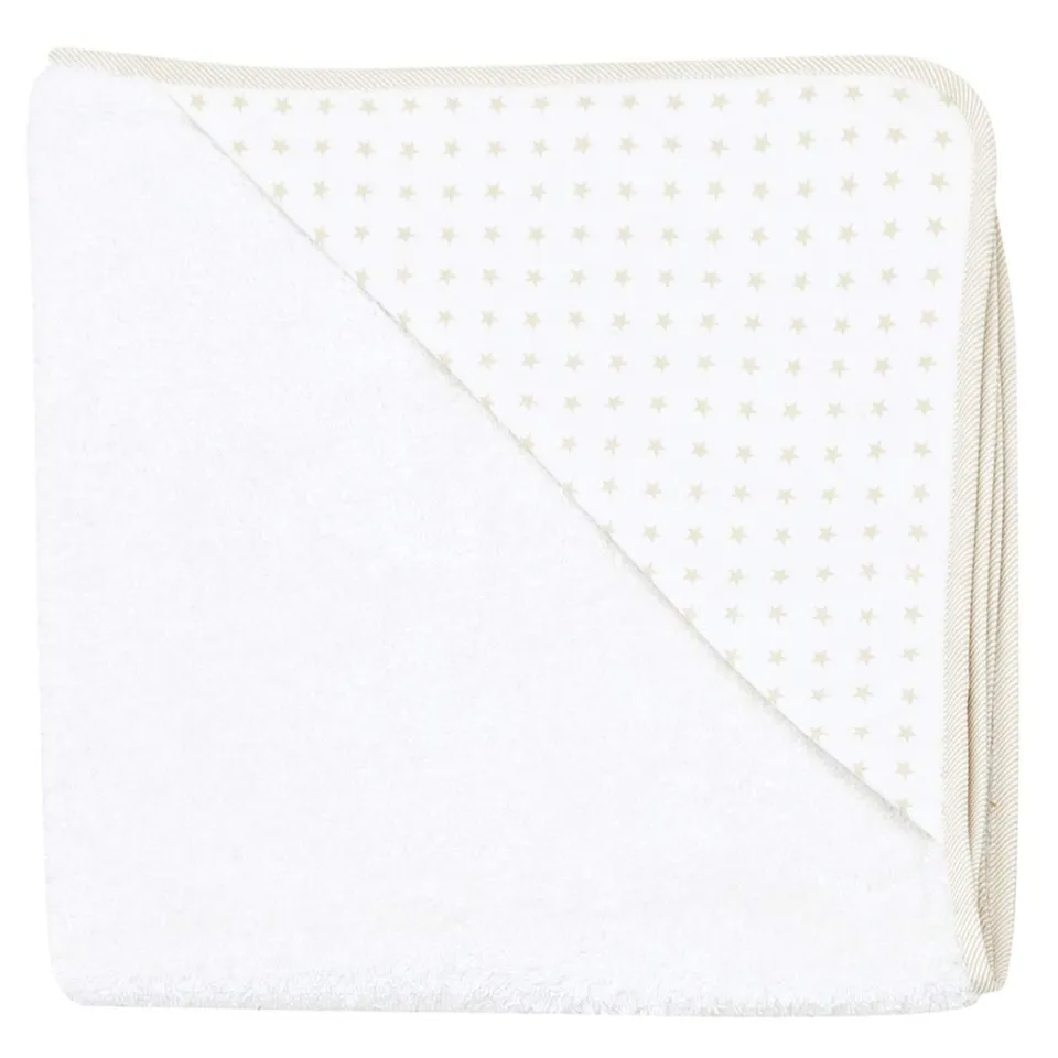 cambrass-35110-accappatoio-neonato-80x80-cm-beige-star-in-tencel image 1