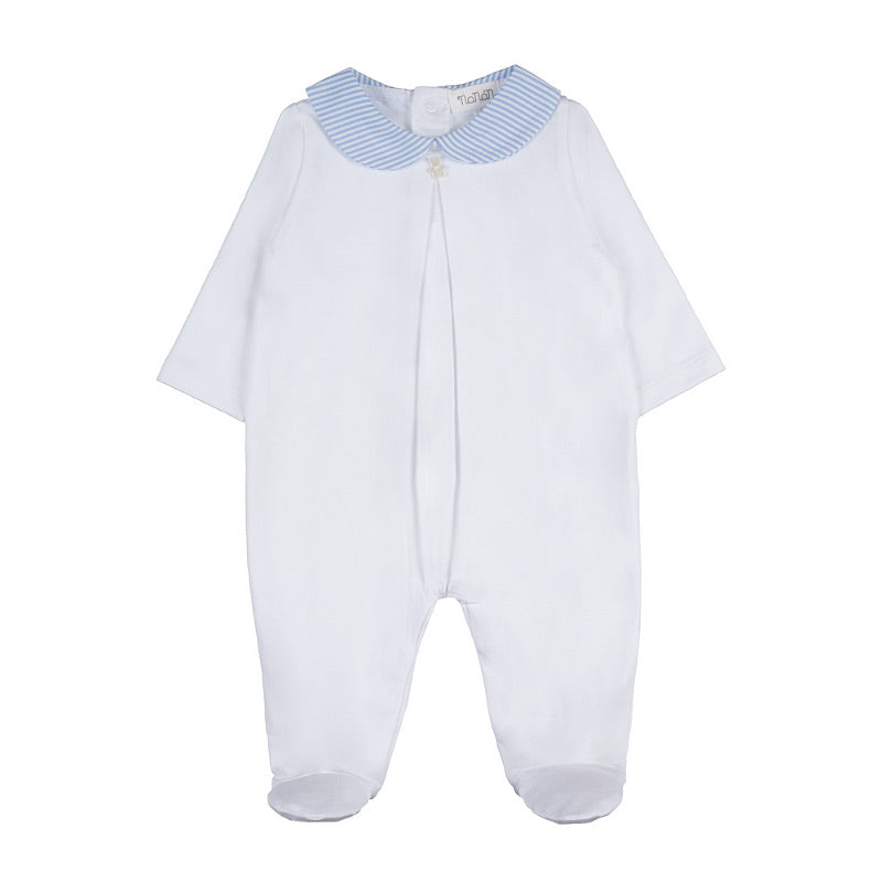 nanan-tutina-bianca-con-colletto-a-righe-e-orsetto image 1