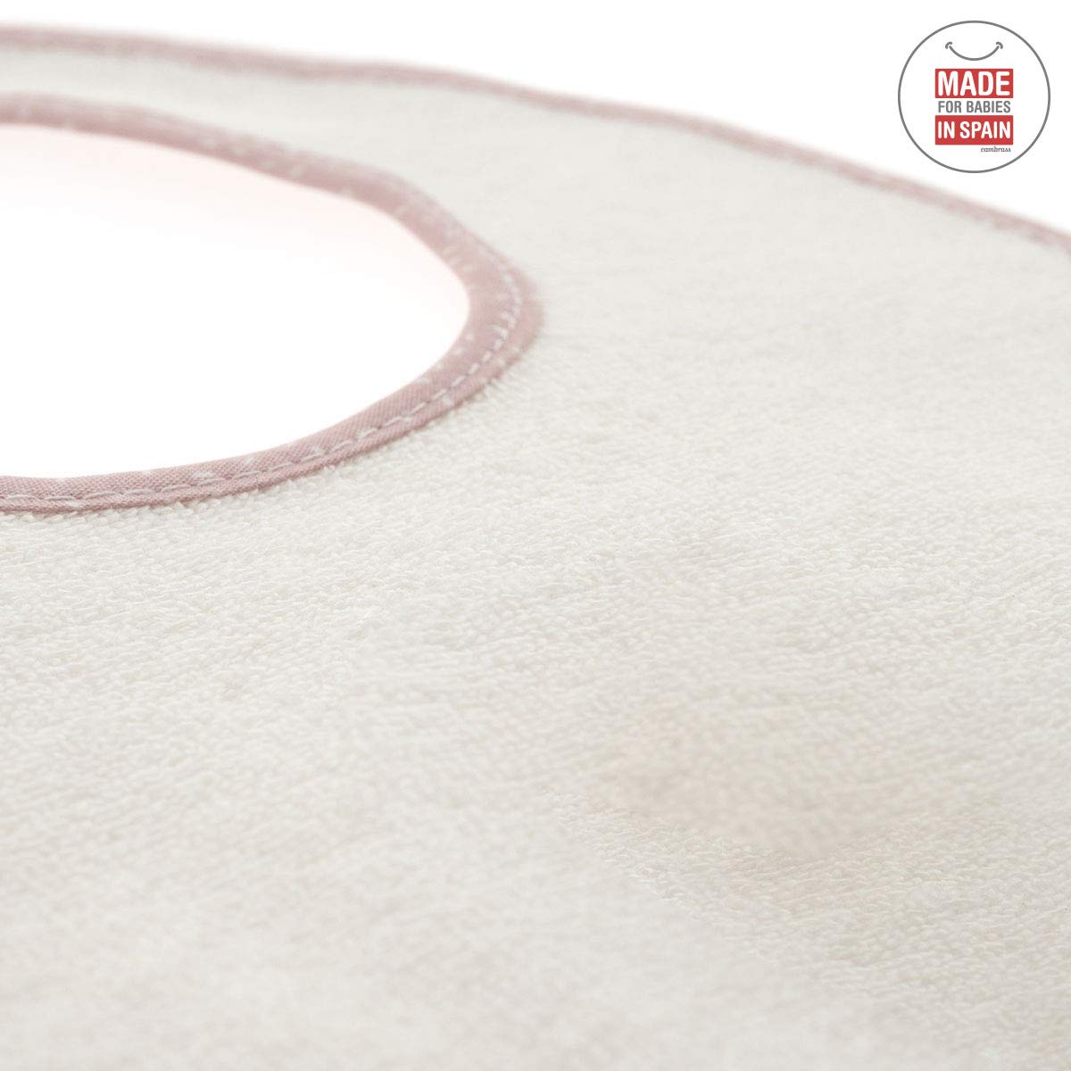 cambrass-bavaglino-tondo-velcro-sky-rosa-pioggia-16x19-cm image 5
