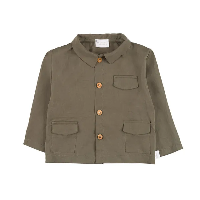 nanan-camicia-bimbo-monocolore-con-tasche image 1